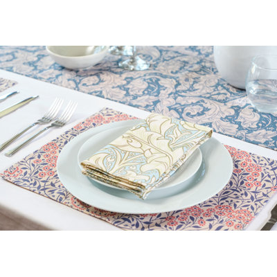 Cotton Floral Square Napkin