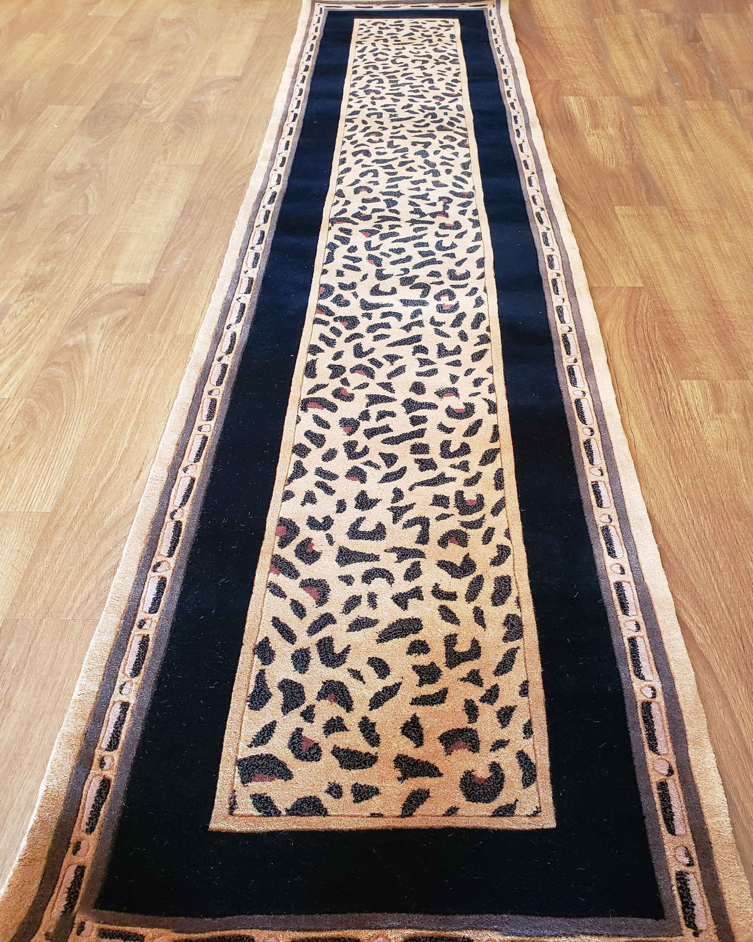 African Wool Rug American Home Rug Co. African Safari Animal Print Handmade Tufted Wool ...