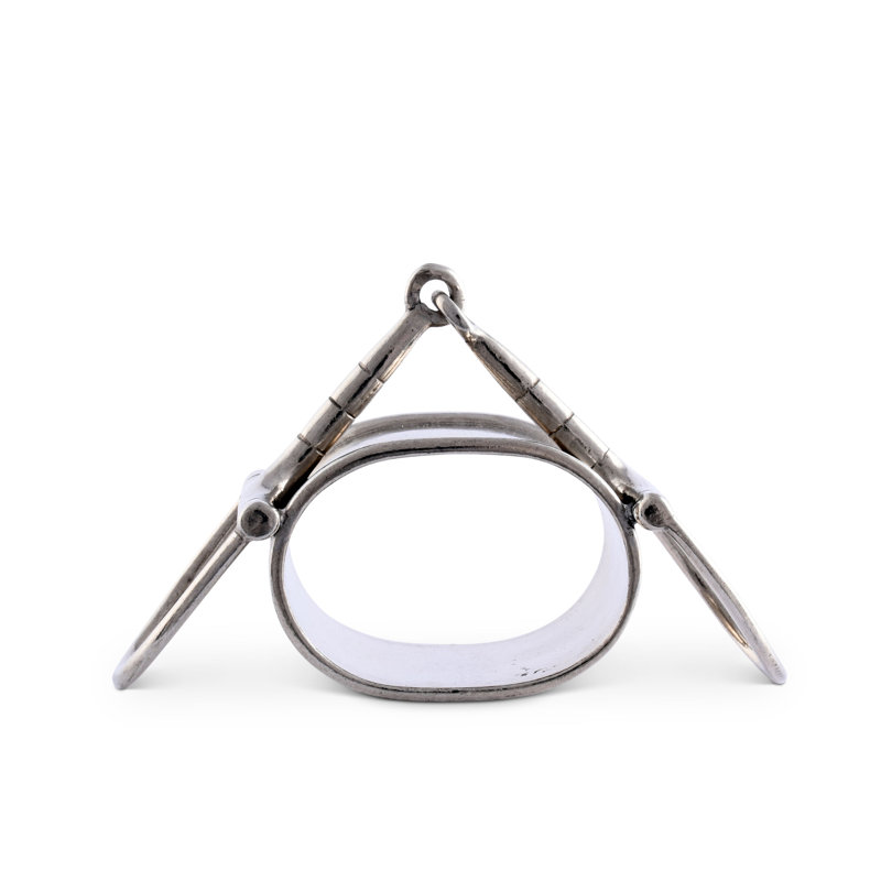 Equestrian Pewter Horse Bit Napkin Ring