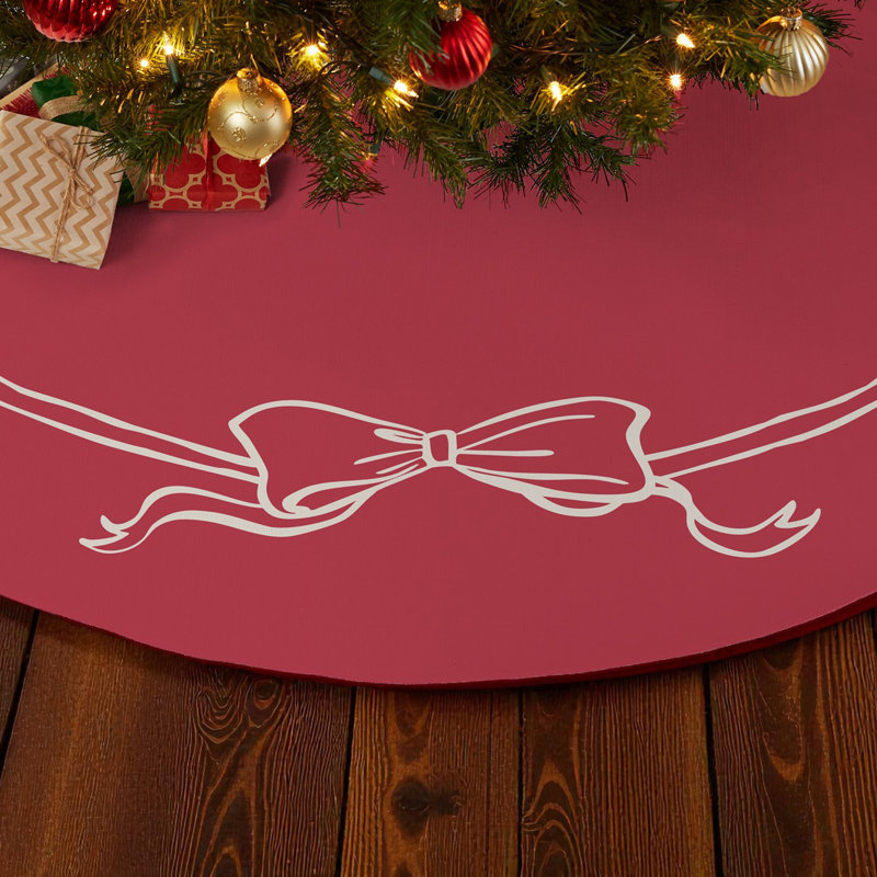 Personalization Mall Red Christmas Bow Tree Skirt