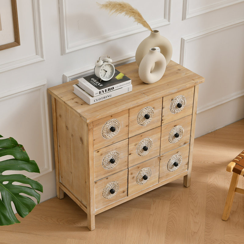 Commode d'appoint 9 tiroirs Apothecary
