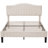 Queen Size Beige Teddy Fabric Upholstered Platform Bed Frame with Height-Adjustable Headboard, Noise-Free Storage Design, No Box Spring Needed-726183388-701565062
