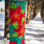 Manche à vent poinsettia 40 "