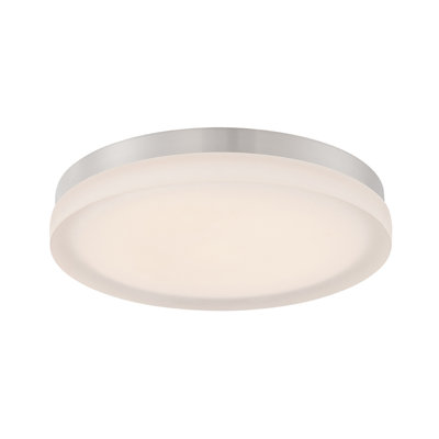 Single Light Glass LED Flush Mount