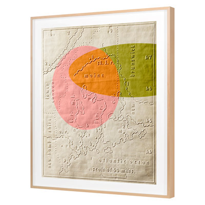 Graphic Map 4 Print by THE Studio