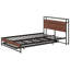 Lit plateforme en métal avec lit gigogne et prises de courant Carraway-1881136253-1881136254