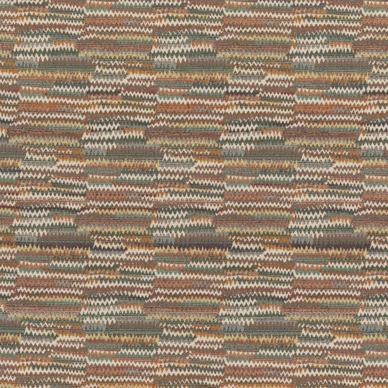Modern Country I Landscape Cotton Blend Performance Fabric, Red/Plum