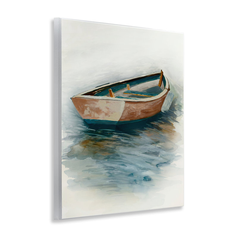 Plaque murale Sunset Drifting Boat, design par Jacob Q