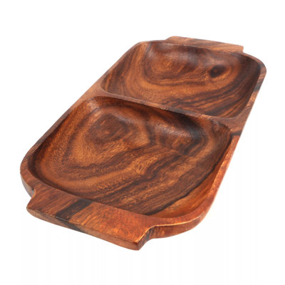 Alpen Home Flaherty Wood Divided Serving Dish