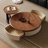 Brown Solid Wood Round Coffee Table Sets-673932636