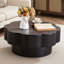 Table basse 31,50 "en forme de fleur moderne avec rangement pour appartement, salon, bureau-876348449
