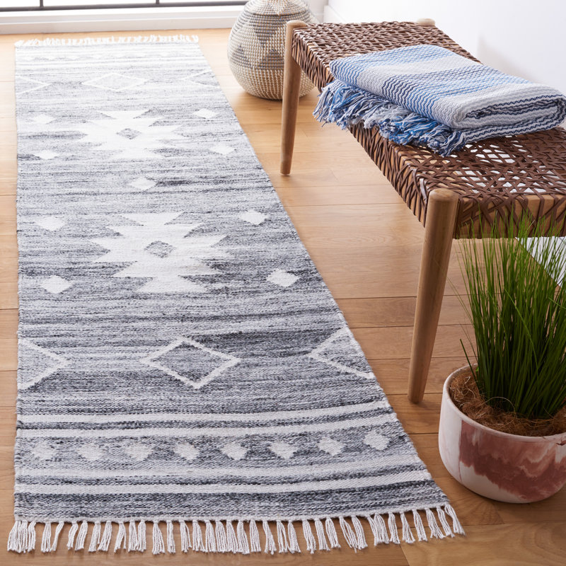 Kilim Flat Weave Polpropylene Southwestern Rug, Runner 2'3" x 9'