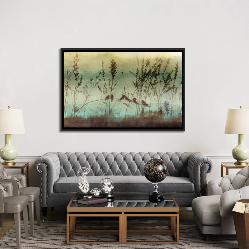 « louisianna », impression sur toile, H 18 po x l 26 po x P 1,5 po, Toile avec cadre noir, Pas de tapis