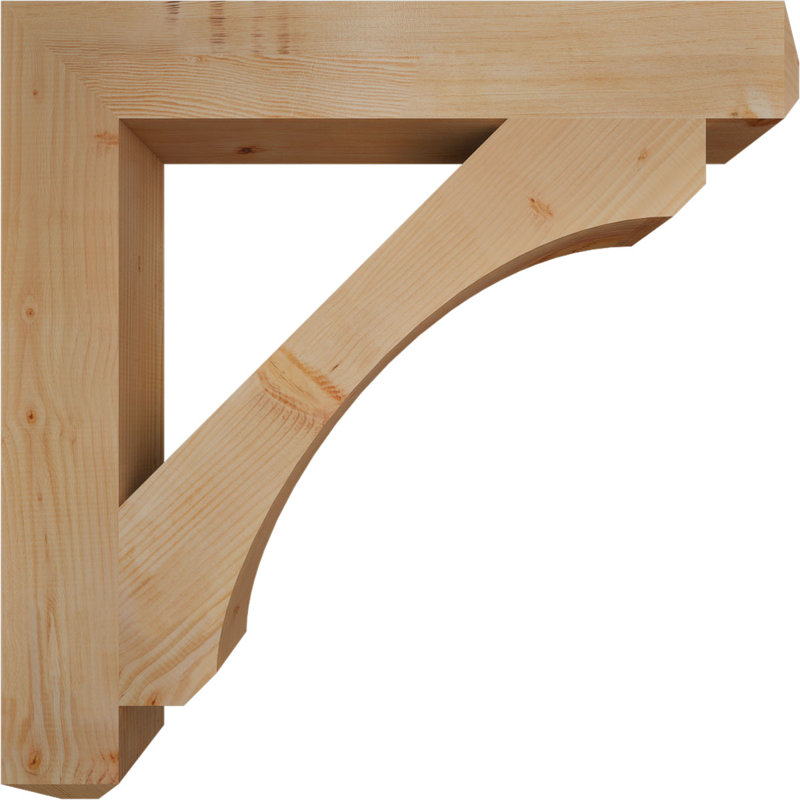 5 1/2"W x 42"D x 42"H Legacy Craftsman Smooth Bracket, Douglas Fir, Douglas Fir, 42" H x 5.5" W x 42" D