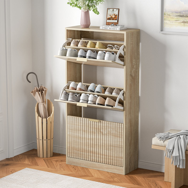 18 Pair Shoe Storage Cabinet
