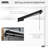 10' X 8' Retractable Awning, 280Gsm UV Resistant Sunshade Shelter For Deck, Balcony, Yard, Dark Gray-125181336-125181348
