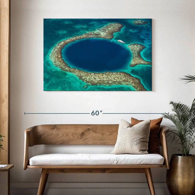 Grand trou bleu des Caraïbes, H 30 po x l 45 po