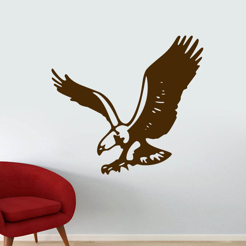 Décalcomanie murale eagle pavillon, Brun