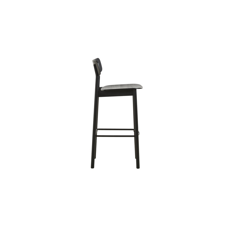 Soma Bar Stool, Bar Stool (29.53'' Seat Height), Black