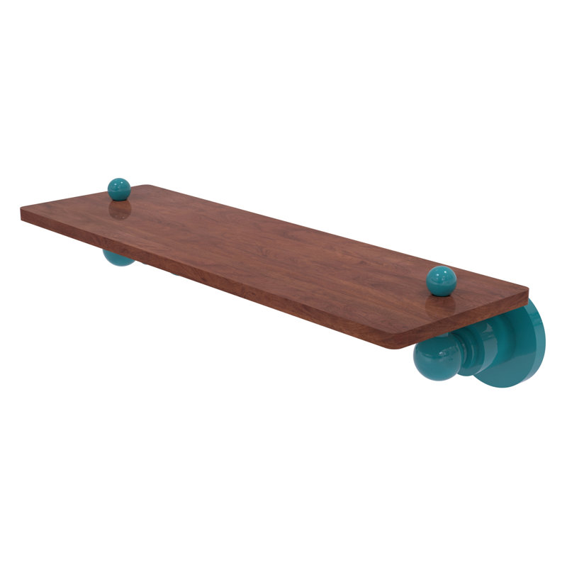 Astor Place Floating Shelf, 2.5" H x 16" W x 5" D, Glokzin Teal