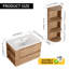 Meuble-lavabo mural 30 po avec lavabo et support de rangement, 2 tiroirs à fermeture en douceur, armoire combinée (emballage KD), meuble-lavabo