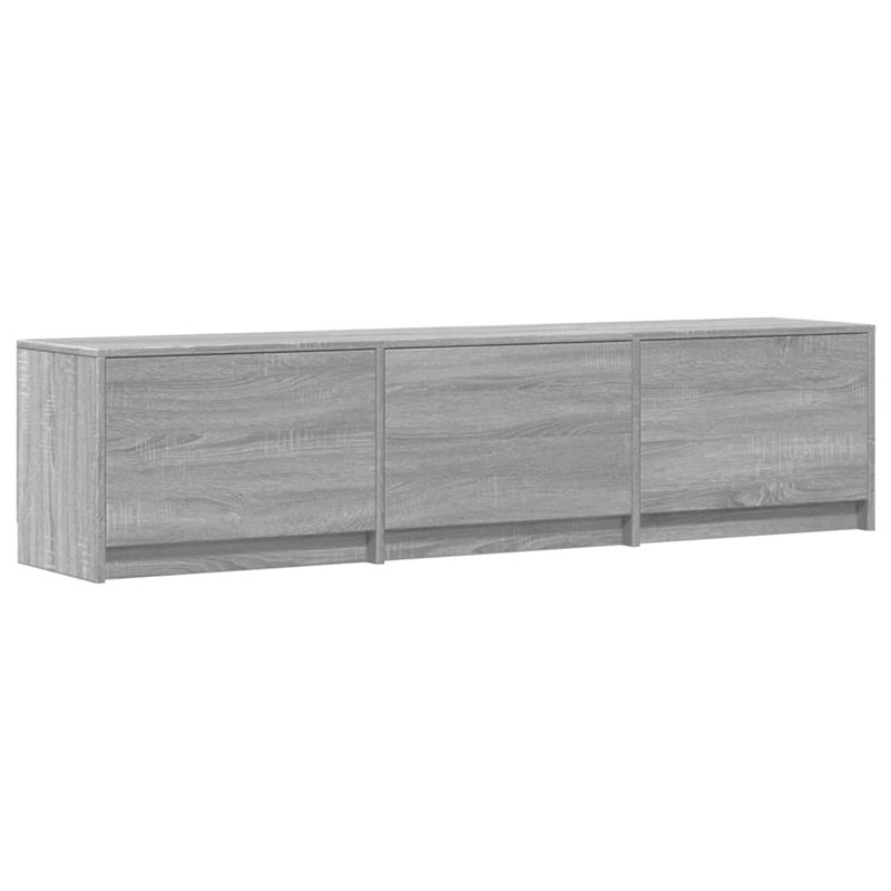 Unfinished TV Stand for TVs up to 88", Grey Sonoma, 40cm H x 165cm L x 34cm W