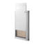 Porte pour animaux en aluminium de qualité supérieure avec rabat magnétique et système de verrouillage - Porte pour chien résistante aux intempéries pour portes extérieures