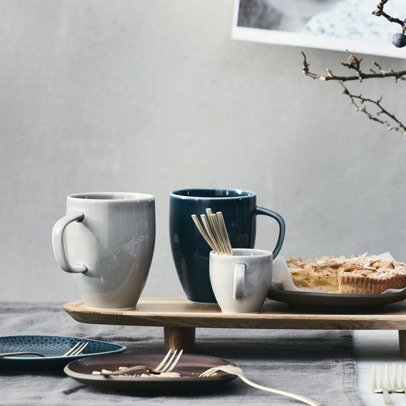Junto Handmade Porcelain Coffee Mug, White