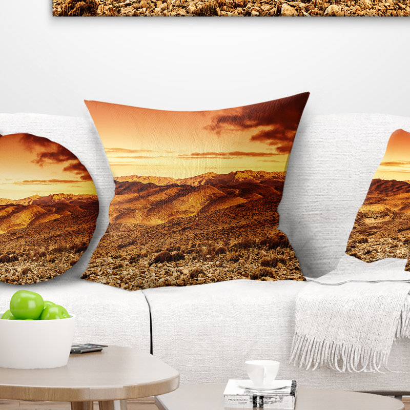 Coucher de soleil spectaculaire Schafer, 16 po x 1 po, Coussin décoratif