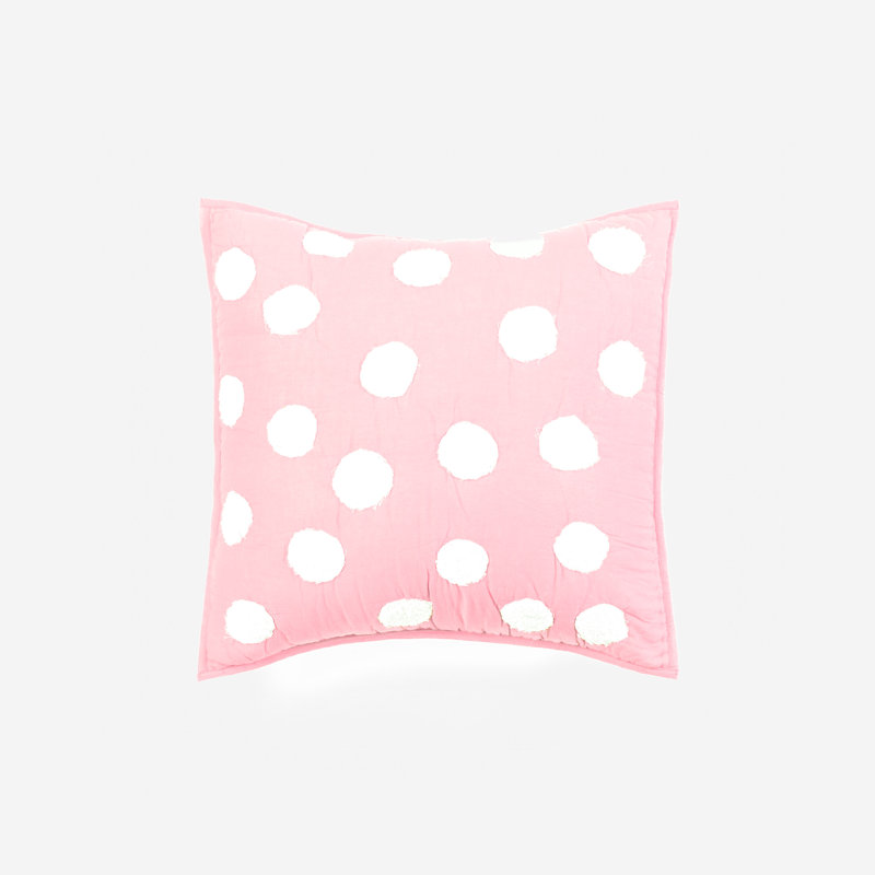 Dottie Square Pillow Cover & Insert, Pink