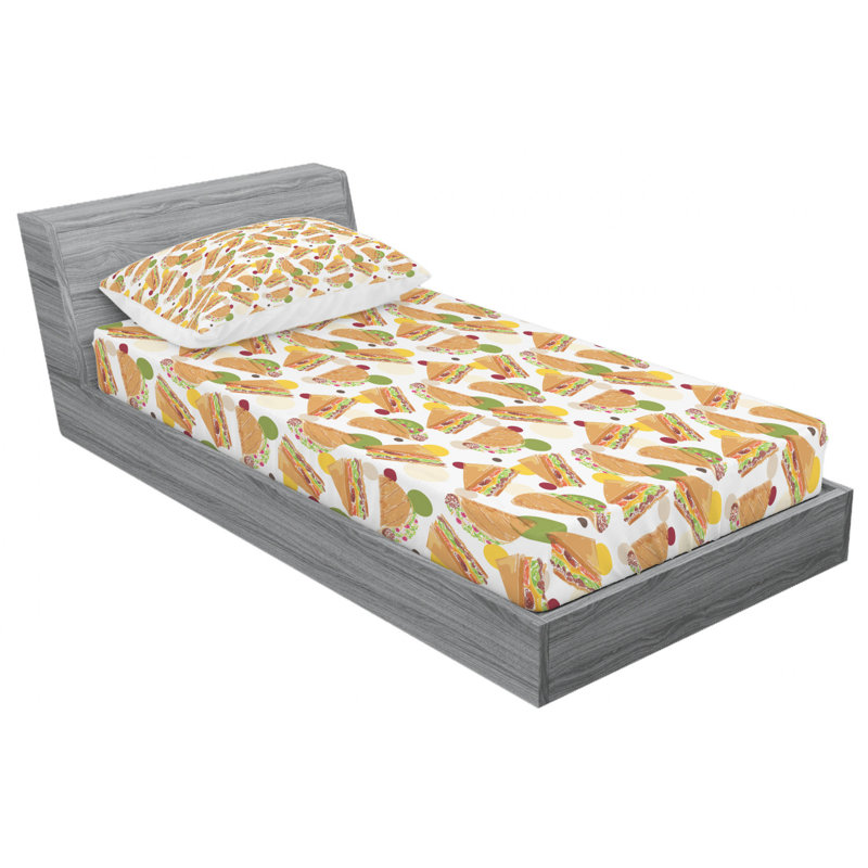 Microfiber Sheet Set, Twin XL Sheet Set with Fitted Sheet