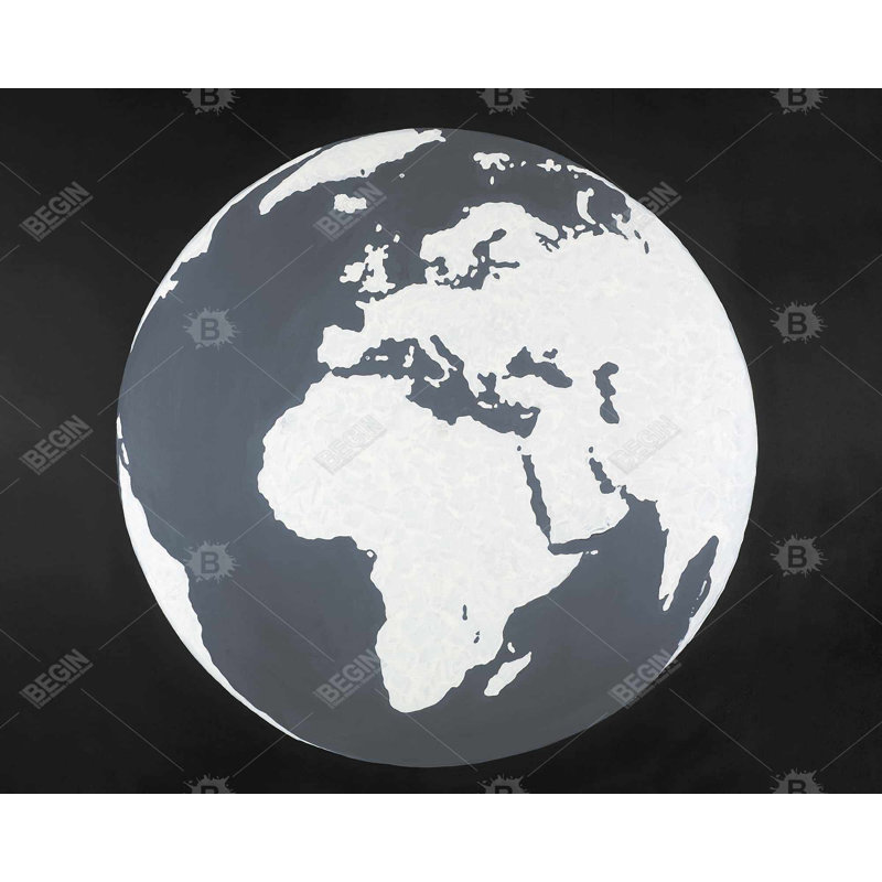 Earth Print On Canvas