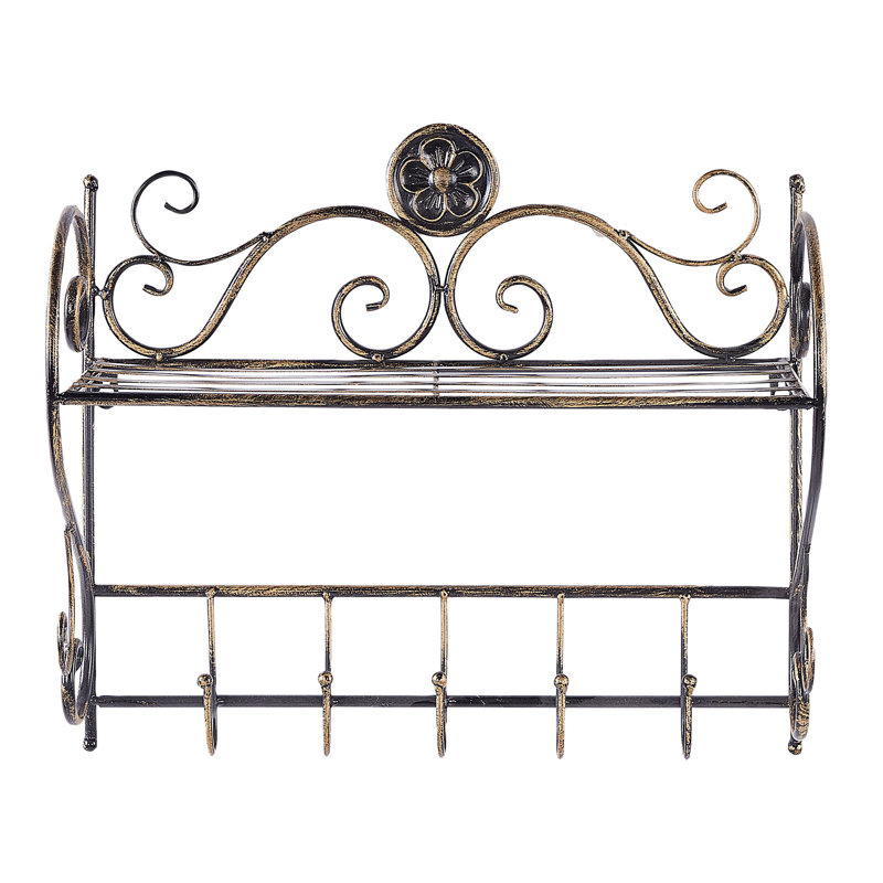 Barnard Metal Accent Shelf, Black