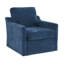 Fauteuil pivotant avec tissu chenille doux-1852998876