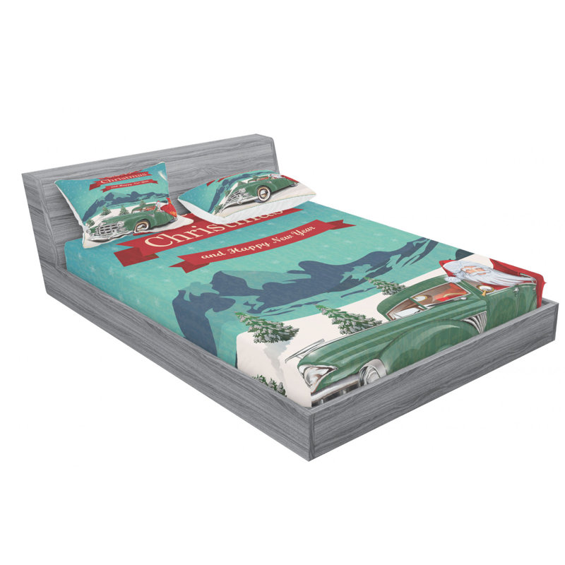 Microfiber Sheet Set, Queen Sheet Set with Fitted Sheet