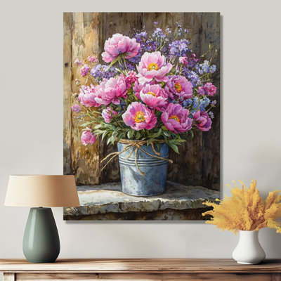 Art mural Abell Barnyard Wildflowerand Poppies