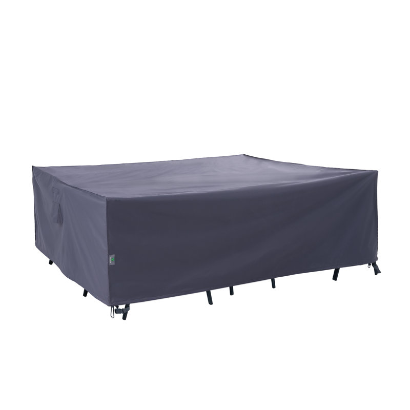 Gray Waterproof Outdoor Patio Rectangular Table Cover, 62" Wide