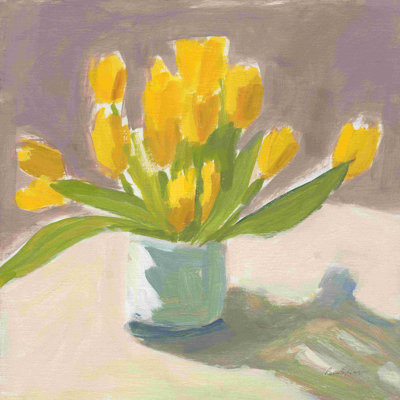 «Sunny Tulips» par Pamela Munger, peinture sur toile tendue