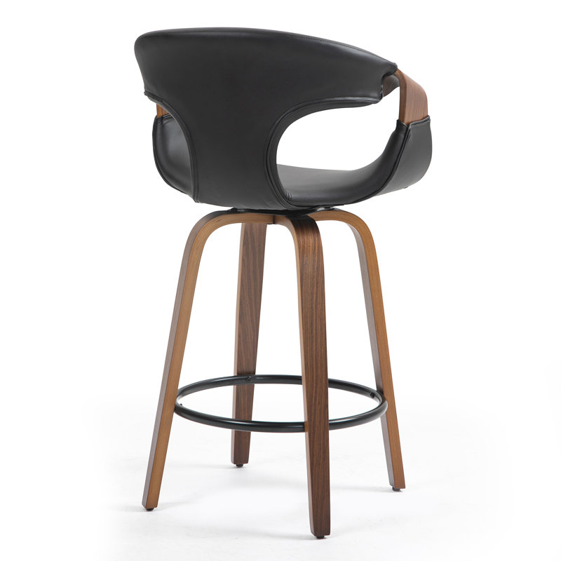 Pompano Swivel Upholstered Counter Stool, Bar Stool (29.1" Seat Height)
