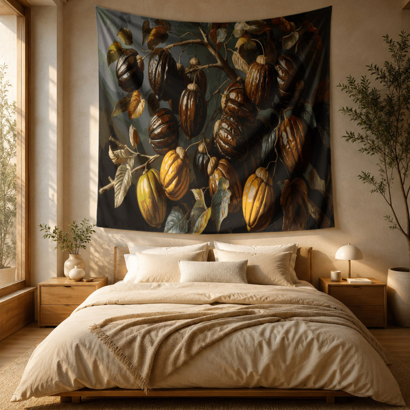 Tapisserie murale «Fruit Carob», 88 po x 104 po