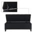 Banc de rangement rembourré en lin-1250687786
