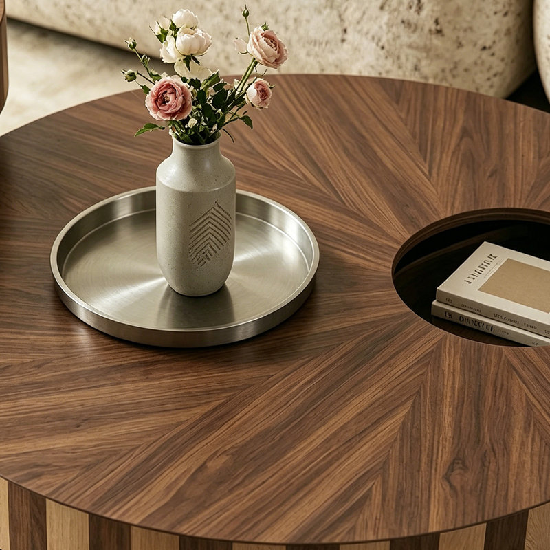 Table basse rotative avec rangement Living Room