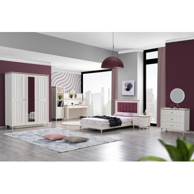 Melody Extra Long Twin Piece Bedroom Set