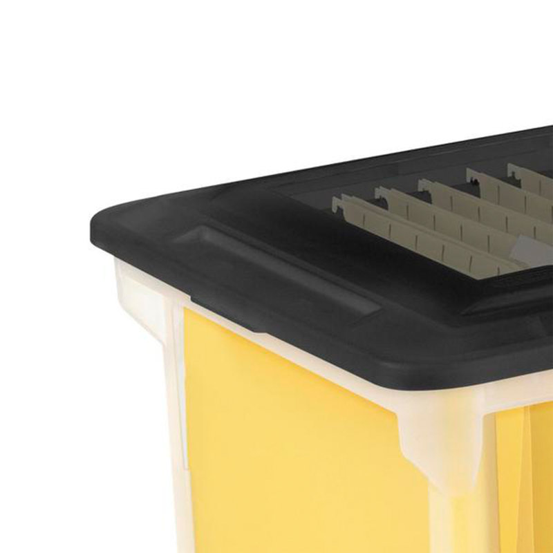 Sterilite Convenient Versatile Clear Organizing Storage File Box w/Lid