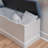 Chesterle 3PC White Blue Square Nook Set