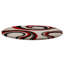 Tapis écologiques à poils longs touffetés à la main Abrielle - 10 pi x 10 pi, de couleur rouge ivoire, de conception géométrique moderne, de tapis épais antidérapants faits à la main pour le salon, la chambre à coucher-640661084