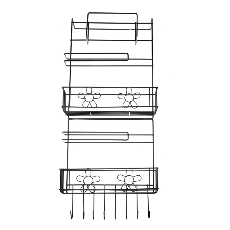 Lantz Cabinet Shelving Rack, Black