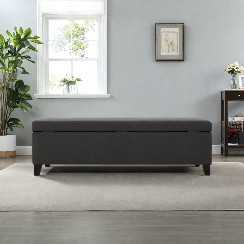 OTTOMAN HARTFORD STORAGE, Gris foncé