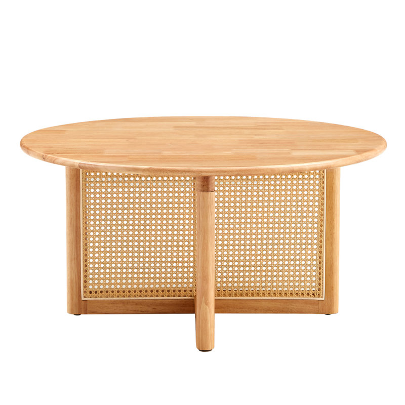 Amon Coffee Table,coffe table,living room table, Natural, 16.54" H x 33.46" L x 33.46" W