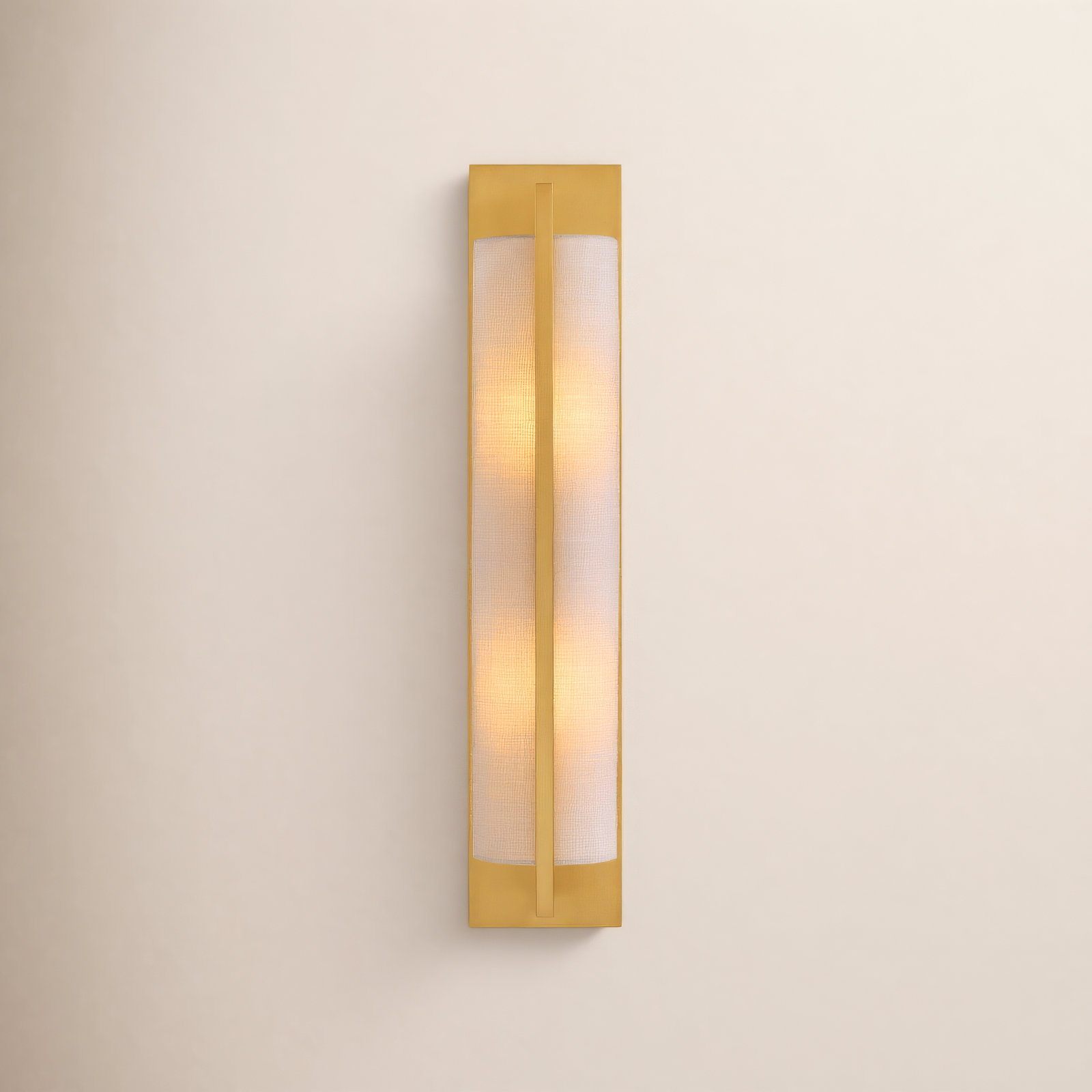 Priam 2 Light Dimmable Wall Sconces, Warm Brass